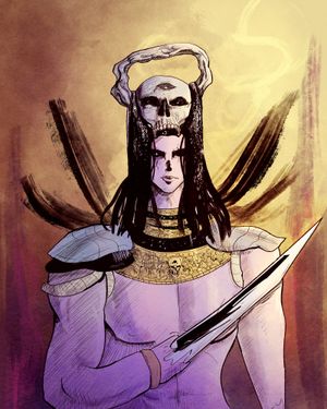 A futuristic city skyline with flying vehicles at sunset